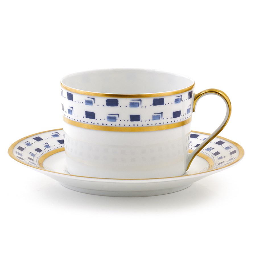 La Bocca bleue - Tasse et soucoupe thé 0.20 litre