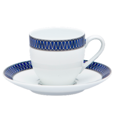 Blue Star - Tasse et soucoupe café 0.10 litre