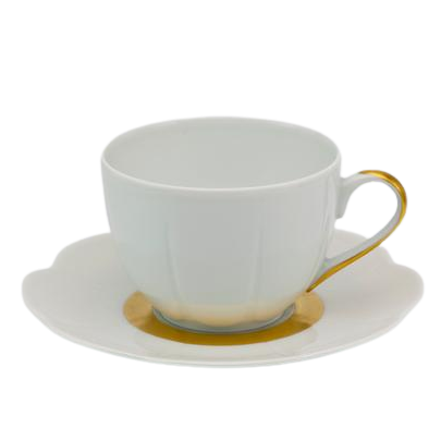 Fleur't or mat - Tasse et soucoupe thé 0.20 litre