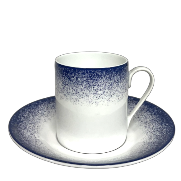 Feu bleu - Tasse et soucoupe café 0.10 litre