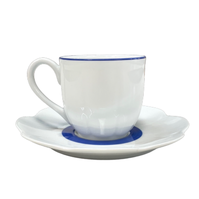 Fleur't bleu - Tasse et soucoupe café 0.10 litre