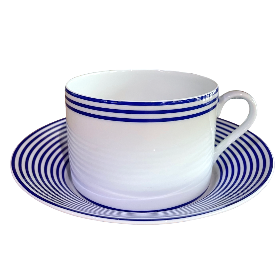 Latitudes blue - Breakfast cup and saucer 0.30 litre