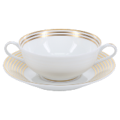 Latitudes or - Bol et soucoupe bouillon 0.30 litre