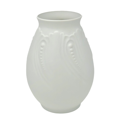 Océan - Vase haut blanc biscuit GM
