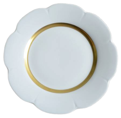 Fleur't gold mat - Dessert plate 22 cm