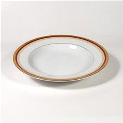 Monaco rouge - Rim soup plate 23 cm
