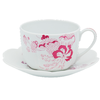Heure du Thé - Breakfast cup and saucer 0.45 litre