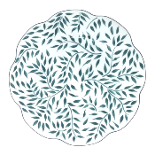 Olivier vert filet vert - Assiette plate 27.5 cm