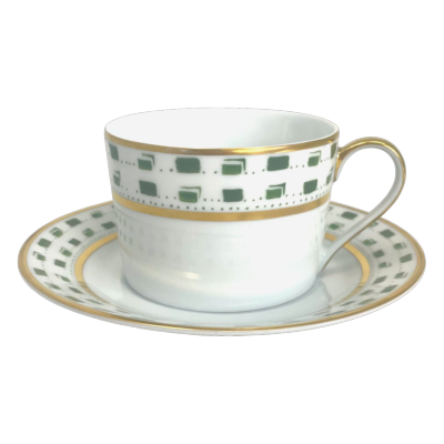 La Bocca vert - Tasse et soucoupe thé 0.20 litre