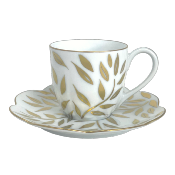 Olivier or - Tasse et soucoupe caf� 0.10 litre
