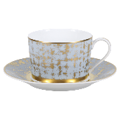 Tweed Grey & Gold - Tasse et soucoupe thé 0.20 litre