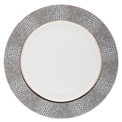 Makassar platine - Assiette plate 27.5 cm