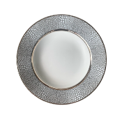 Makassar platine - Assiette creuse 22 cm