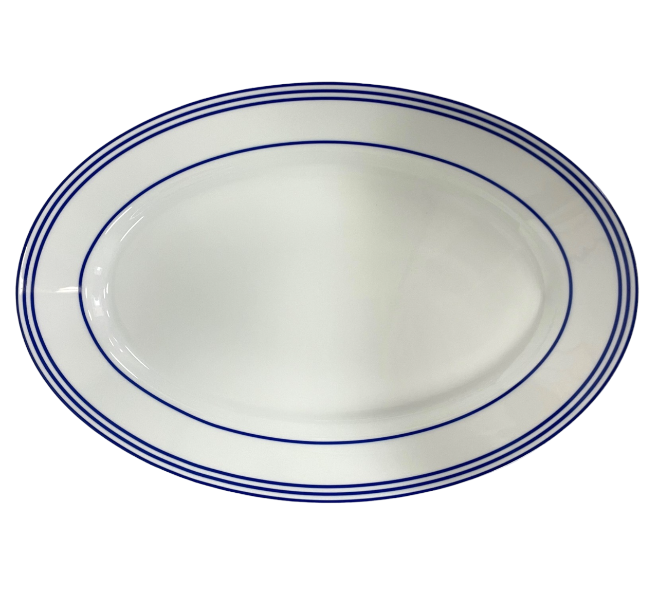 Latitudes blue - Oval platter 40 cm