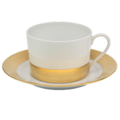 Danielle gold mat - Breakfast cup and saucer 0.30 litre