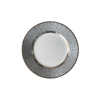 Makassar platine - Assiette à pain 16 cm