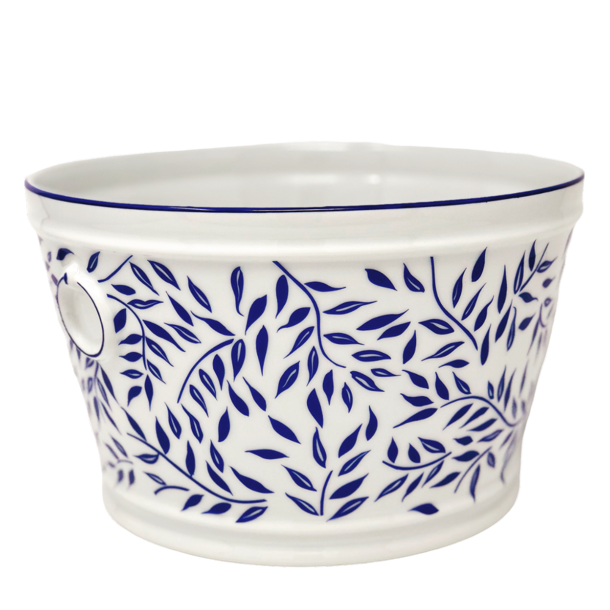 Cache-Pot TS Alice Bleu Céramique – Style Vintage Océan 14 X 12 Cm – Élégance Intemporelle Pour Vos Plantes