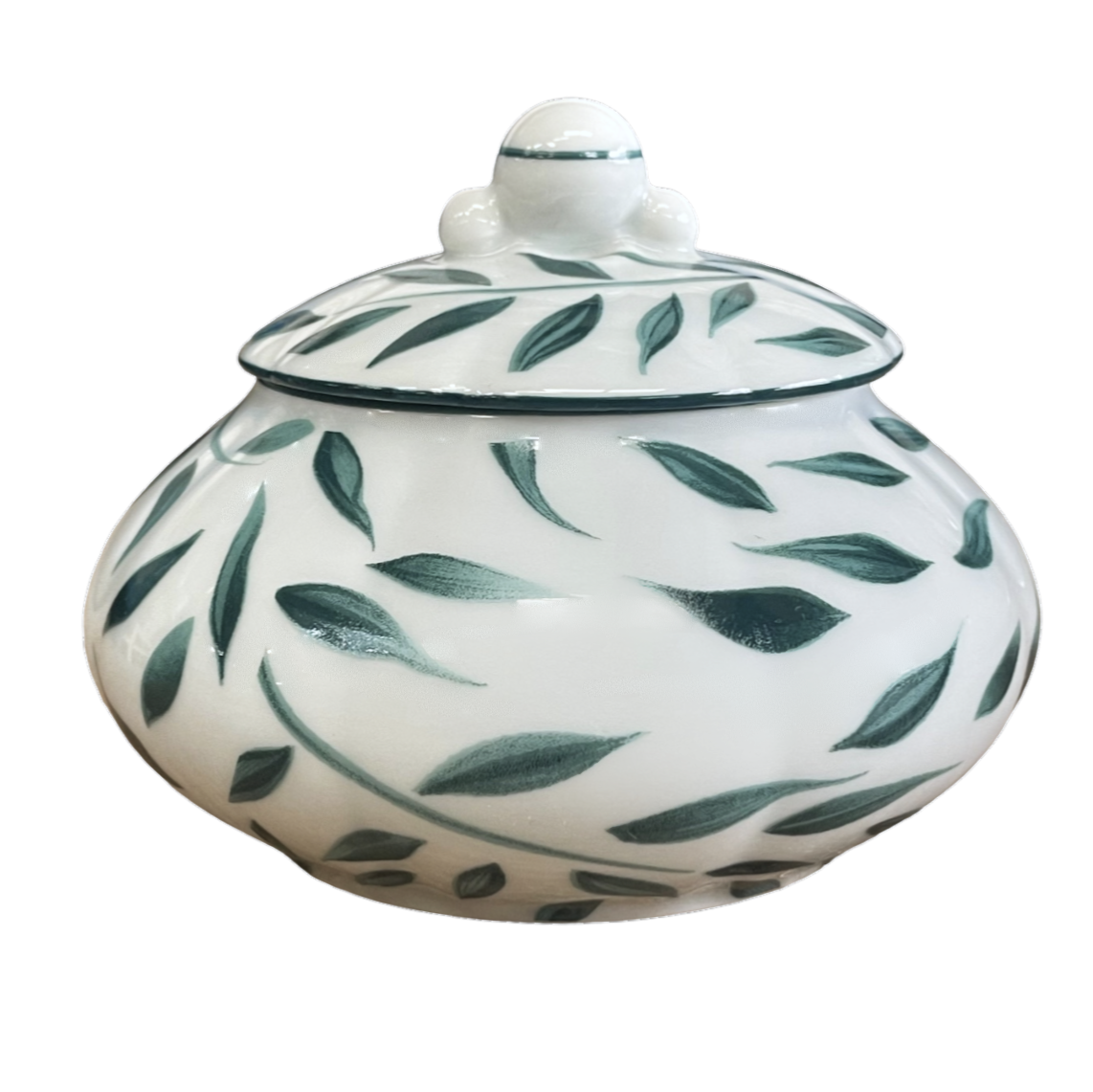 Olivier vert filet vert - Sucrier 0.30 litre