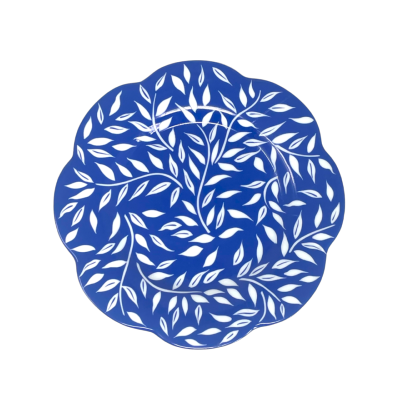 Olivier bleu - Assiette dessert 22 cm (all over)