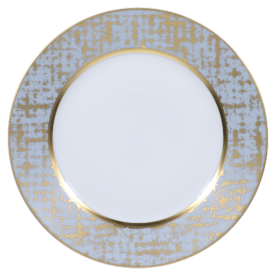 Tweed Grey & Gold - Assiette plate 27.5 cm