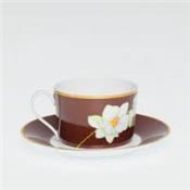 Orchidées by Kenzo TAKADA - Tasse et soucoupe thé 0.20 litre