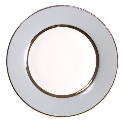 Mak grey platine - Assiette plate 27.5 cm