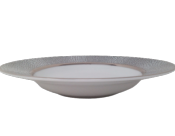 Makassar platinium - Rim soup plate 23 cm