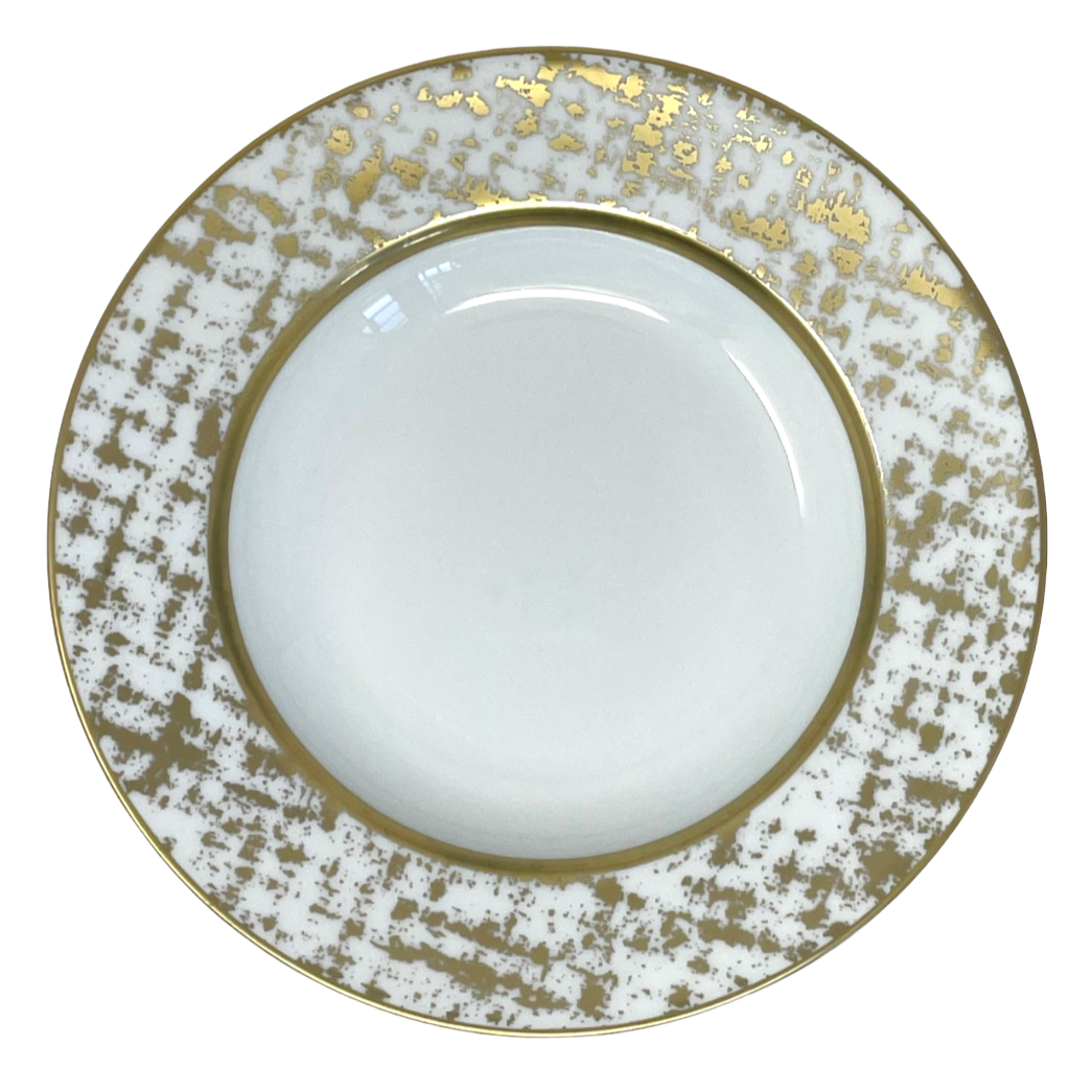 Tweed White & Gold - Assiette creuse 22 cm