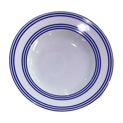 Latitudes bleues - Rim soup plate 23.5 cm