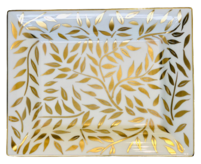 Olivier gold with gold filet - Pin tray 16x20 cm