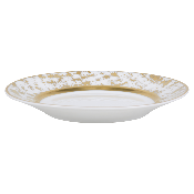 Tweed White & Gold - Assiette à pain 16 cm