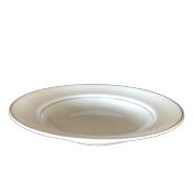 Losanges filets platinium - Rim soup plate 23 cm