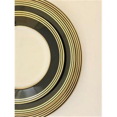 Latitudes Black & Gold - Dessert plate 22 cm