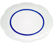 Fleur't blue - Oval platter 40 cm