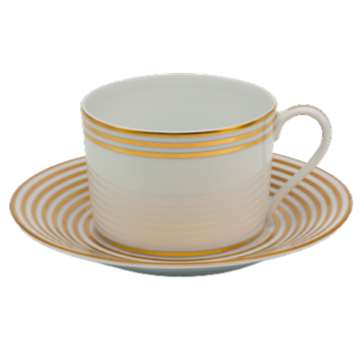 Latitudes gold - Breakfast cup and saucer 0.45 litre