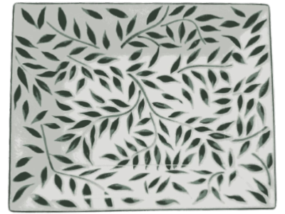 Olivier vert filet vert - Pin tray 16x20 cm