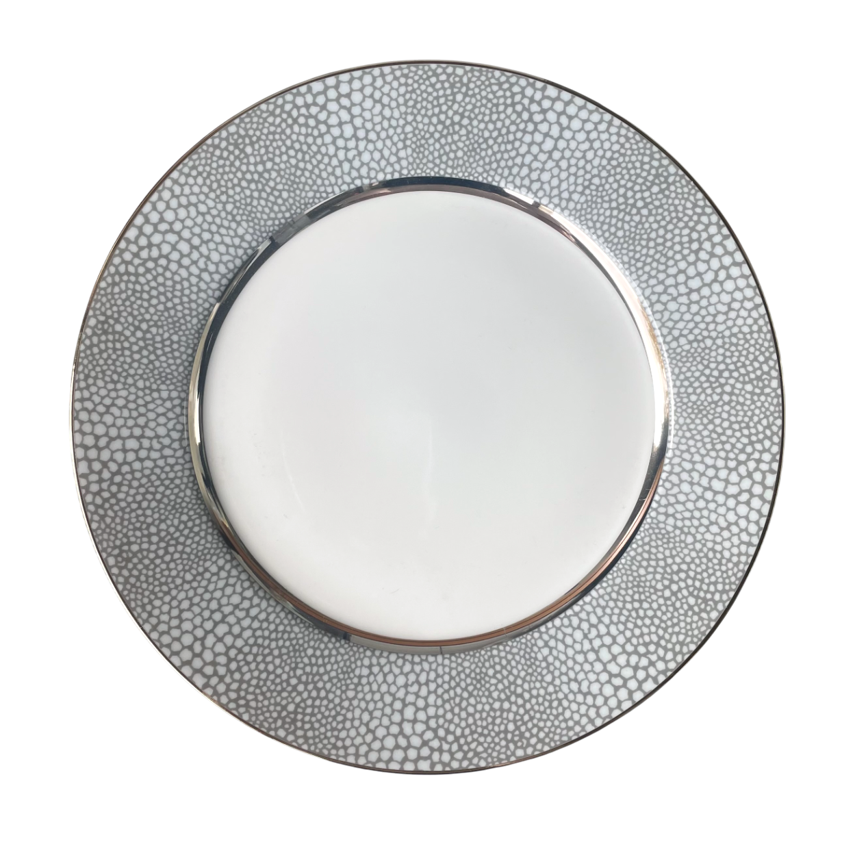 Makassar platine - Assiette plate 27.5 cm