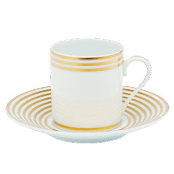 Latitudes gold - Coffee cup and saucer 0.12 litre