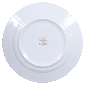 Tweed White & Gold - Dinner plate 27.5 cm