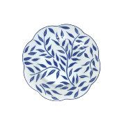 Olivier bleu - Assiette à pain 16 cm