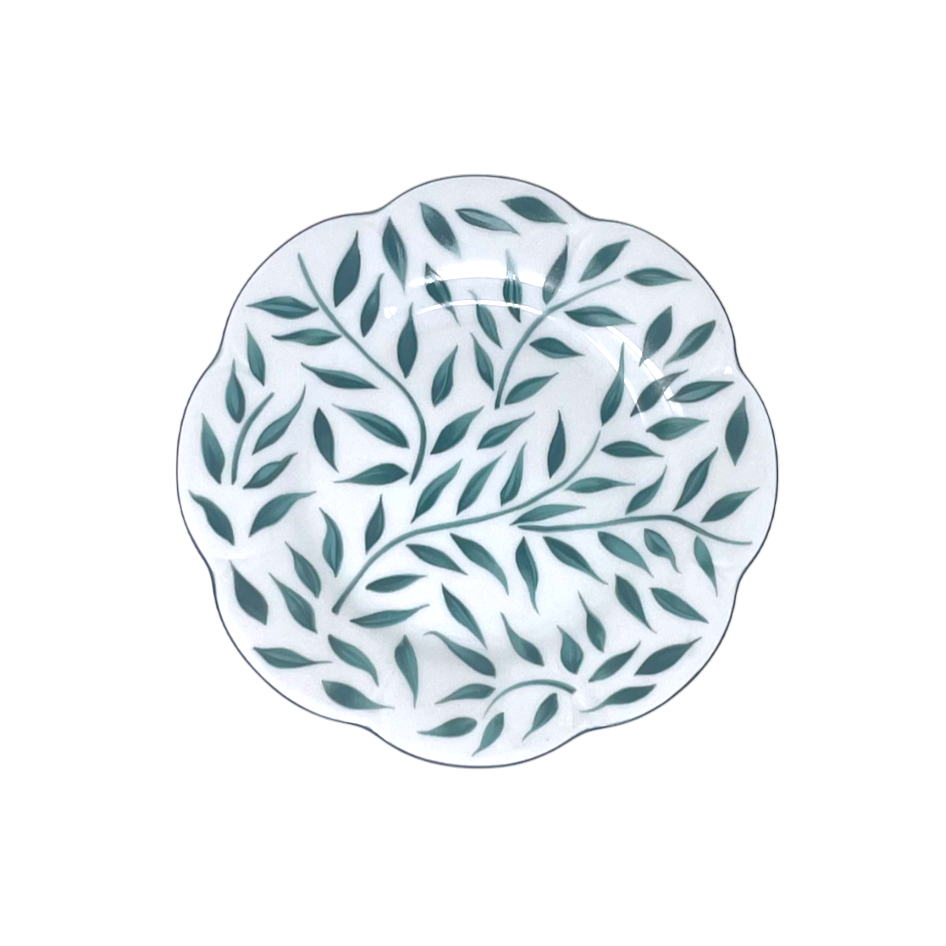 Olivier vert filet vert - Assiette à pain 16 cm