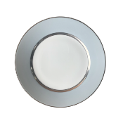 Mak grey platine - Assiette dessert 22 cm