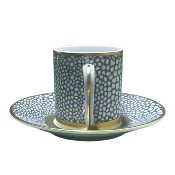 Makassar or - Tasse et soucoupe café 0.10 litre