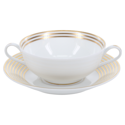 Latitudes or - Bol et soucoupe bouillon 0.30 litre