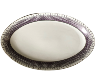Plumario - Plat ovale 40 cm