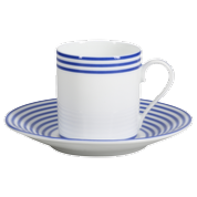 Latitudes bleues - Tasse et soucoupe café 0.10 litre