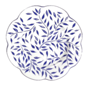 Olivier bleu - Assiette à pain 16 cm