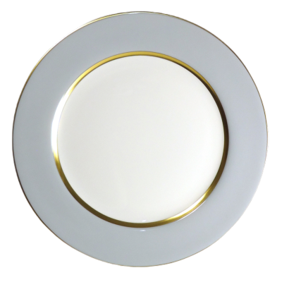 Mak grey or - Assiette plate 27.5 cm