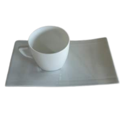 Pagode - Coffee cup and rectangular saucer 0.10 litre