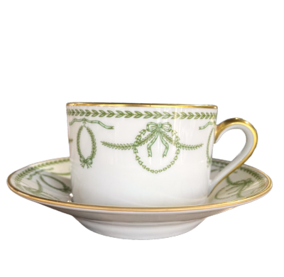 Cheverny vert - Tea cup and saucer 0.20 litre